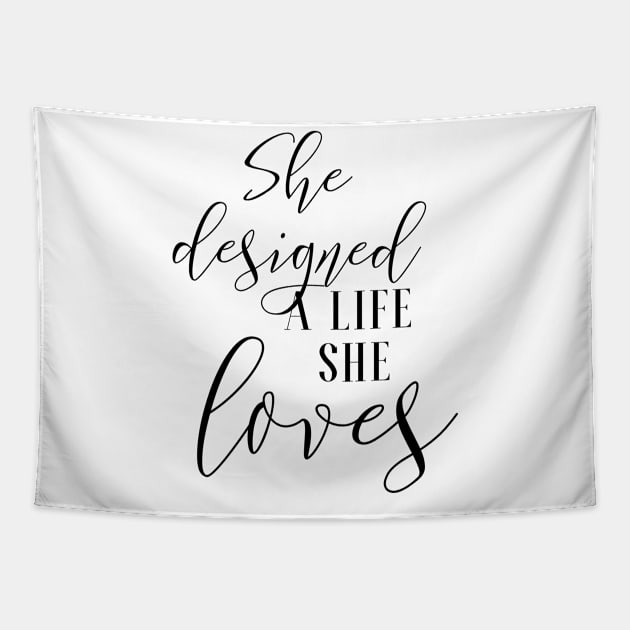 Girl Boss Quotes Tapestry by twentysevendstudio