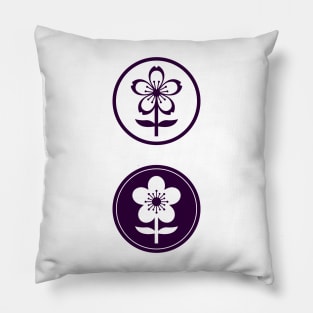 cherry blossom and apple blossom Pillow