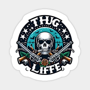 Rebel Spirit: Thug Life Emblem Magnet