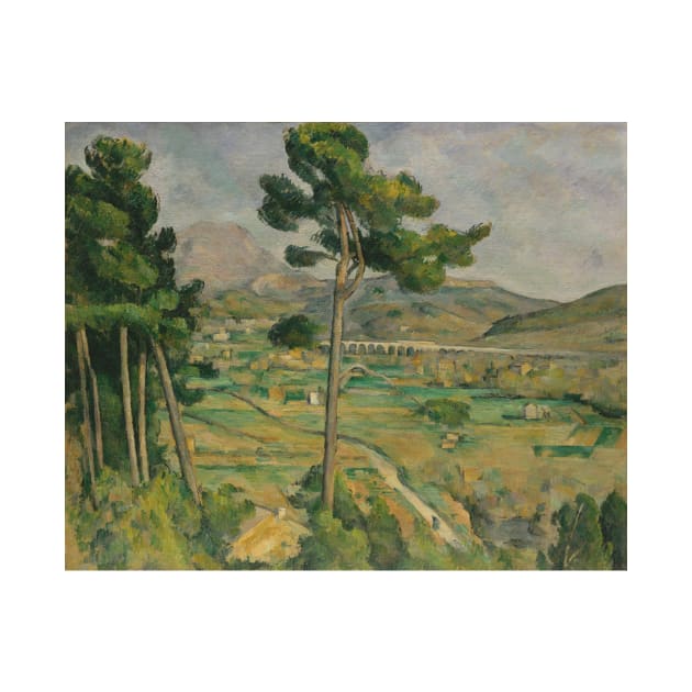 Mont Sainte-Victoire and the Viaduct of the Arc River Valley by Paul Cezanne by Classic Art Stall