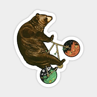 BMX Rider Bear Magnet