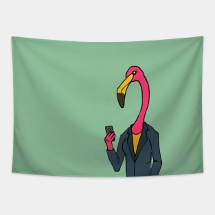 Office Flamingo Tapestry