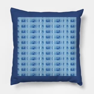 Teardrops Stripe in Denim by MarcyBrennanArt Pillow