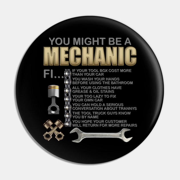 Gift For Mechanic, Mechanic Gift, Mechanic, You Might Be A Mechanic, Diesel Mechanic, Car Mechanic, Car Guy, Funny Dad Gift Idea, Garage Dad, Fathers Day Gift Pin by DESIGN SPOTLIGHT