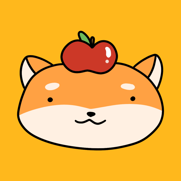 Apple Shiba Face by saradaboru