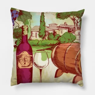 Wine and winery #8 Pillow