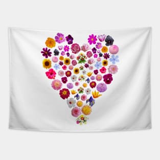 Heart full of Flowers Mothers Day Gift Tapestry