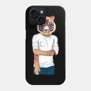 Man tiger head be like a tiger Phone Case