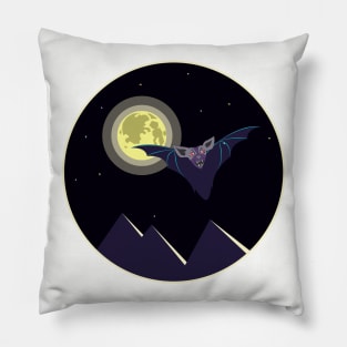 Bat in the moonlight Pillow