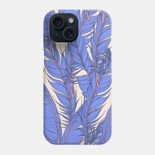 Purple Feather Seamless Pattern Phone Case