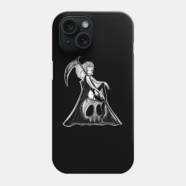 Pale Death Phone Case by Stefani Rabideaux