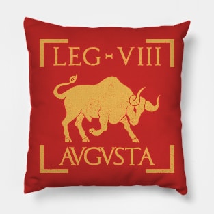 Legio VIII Augusta Bull Emblem Roman Legion Pillow