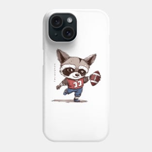 Funny Racoon Football With Kanji Phone Case