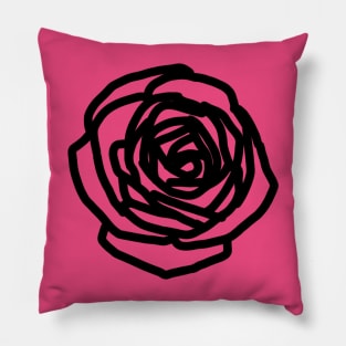 Rose Nature Art Abstract Pillow