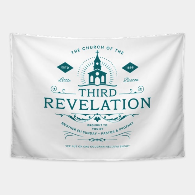 The Church Of The Third Revelation Tapestry by Three Meat Curry