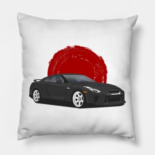 Black Nissan GT-R r35 Pillow