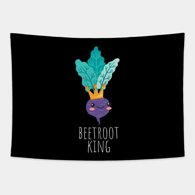 Beetroot King Cute Tapestry by DesignArchitect