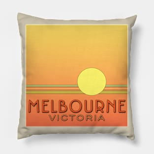 Melbourne Victoria Sunset Pillow