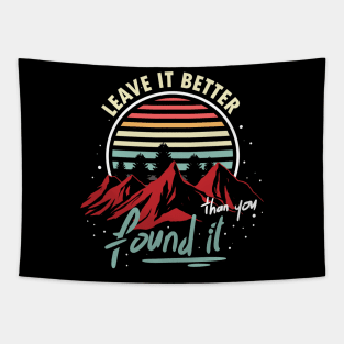 cool retro aesthetic leave it better than you found it Tapestry