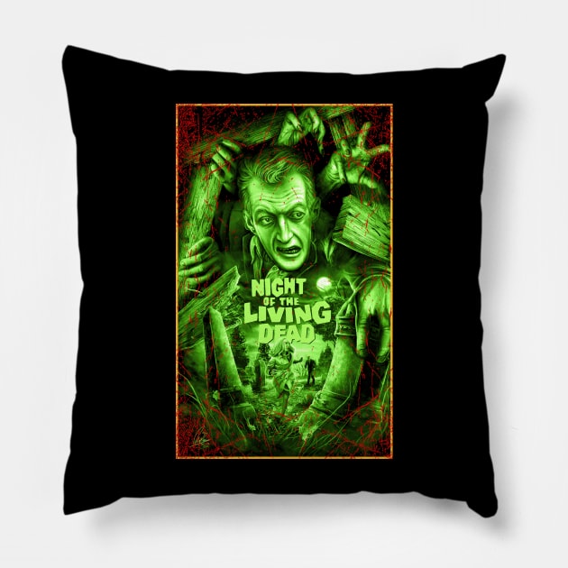 Zombie Apocalypse Legacy Vibes Night of the Living Couture Collection Pillow by Skeleton. listening to music