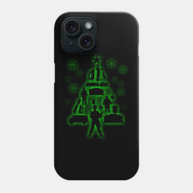 Home Alone Christmas Tree Silhouette Phone Case by joeysartworld