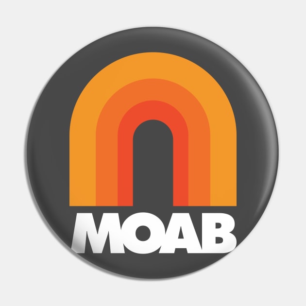 Moab Utah Retro Design Pin by PodDesignShop