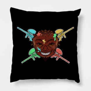 Paintball Devil (no caption) Pillow