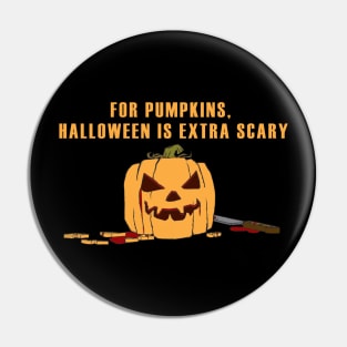 Scary Pumpkin Carving Pin