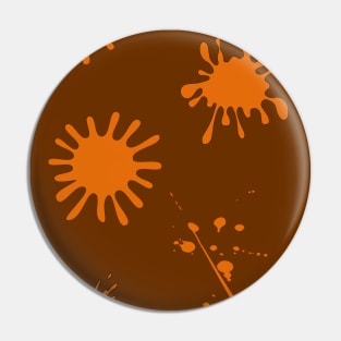Color Splash Orange Pin