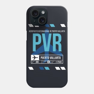 Puerto Vallarta (PVR) Airport Code Baggage Tag Phone Case