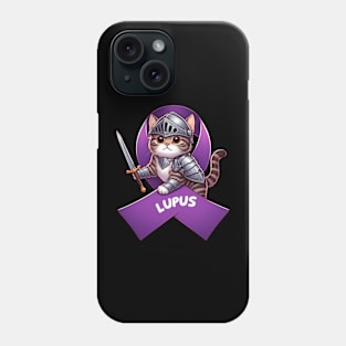 Cute Cat Lupus Awareness Warrior: Fighting for a Cause Phone Case