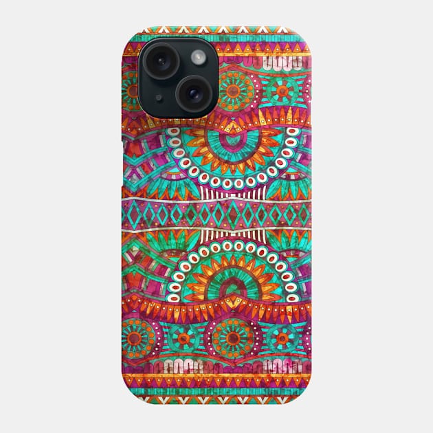 Native boho design Phone Case by redwitchart