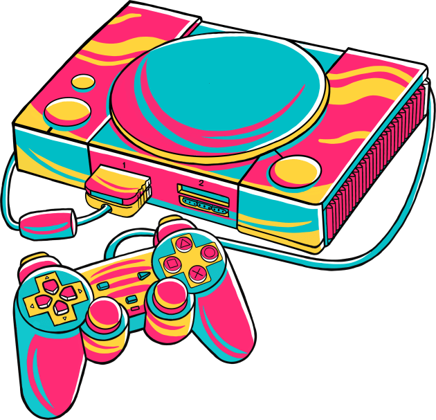 Game Console Kids T-Shirt by MEDZ