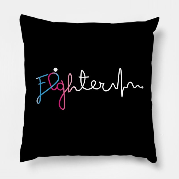 Fighter- Pregnancy Infant Loss Gifts Pregnancy Infant Loss Awareness Pillow by AwarenessClub