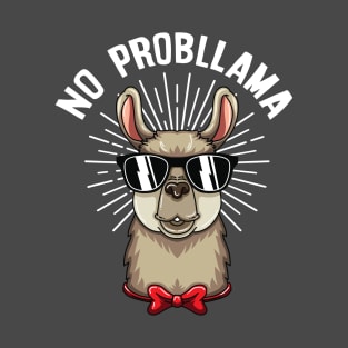 No Prob Llama Funny Llama Alpaca Lover T-Shirt