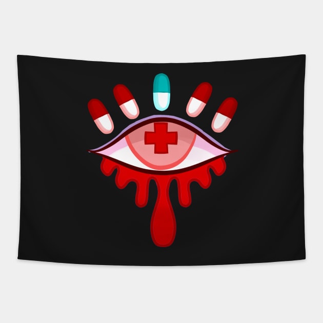 Doctor Eyes Tapestry by RileyOMalley