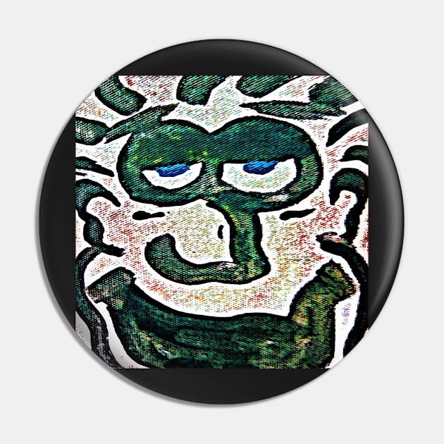 Clown Face #1a Pin by markross