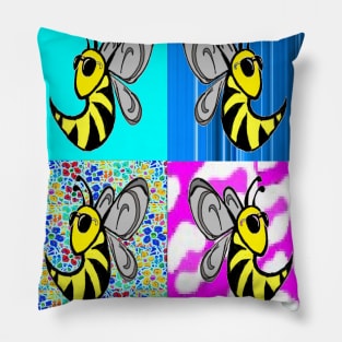 bee,bees,honey,bumblebum by LowEndGraphics Pillow