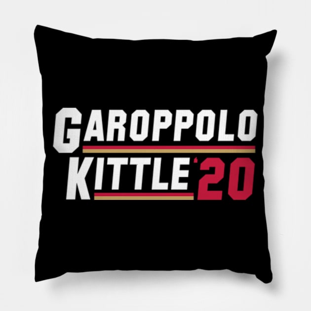 Garoppolo Kittle 2020 Pillow by deadright