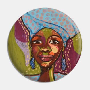 South African Woman Pin