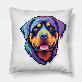 Robust Rottweiler - Canine Companion Design Pillow