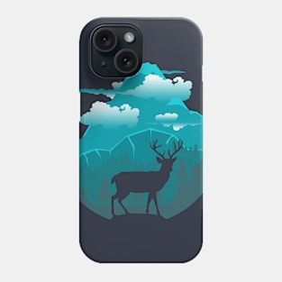 Reindeer Nature landscape Phone Case