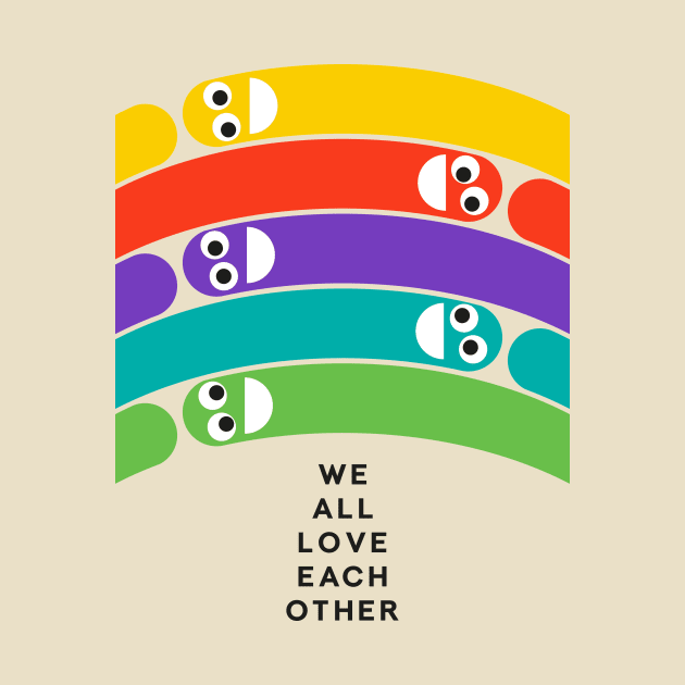 Worms We All Love Eachother by benillustrator