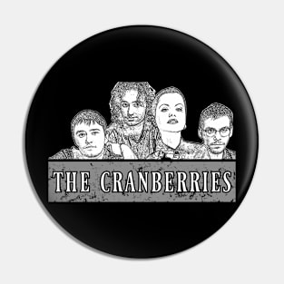 The cranberries // White Retro Pin