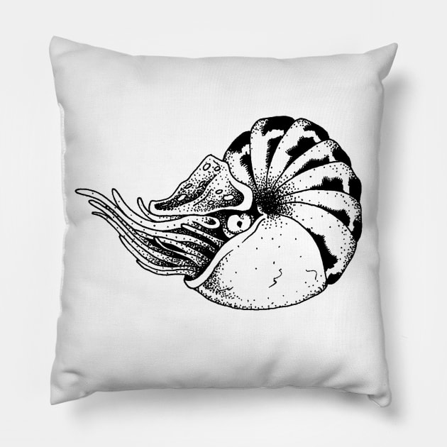 Nautilus Pillow by Ross Jones