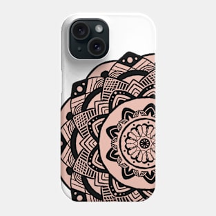 Pink and Black Mandala Phone Case