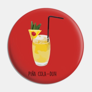 Piña Colada Pineapple Design Pin