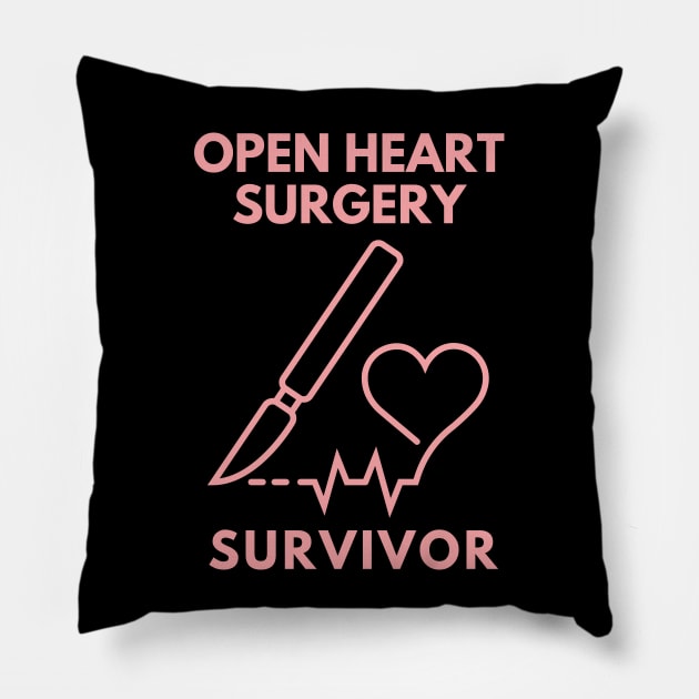 Open Heart Surgery Survivor Pillow by MtWoodson