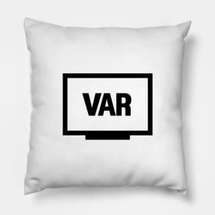 VAR sticker, video assistant referee, sticker Pillow