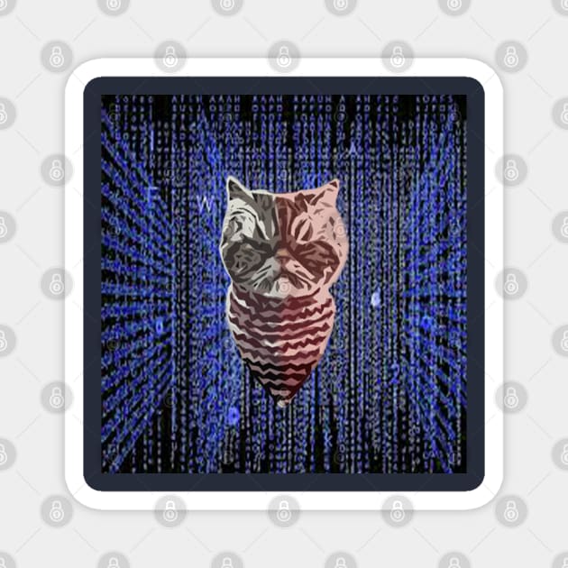 Hacker Cat Cyber Security Classic Magnet by jaml-12